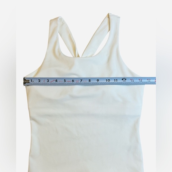 Johnny Was Calme Ribbed Tank Top, Women’s, built in bra, White, Size Small - Picture 2 of 7